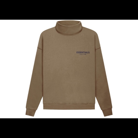 ESSENTIALS Authentic Unisex
Taupe Pullover Mock Neck Sweatshirt - Picture 2 of 3